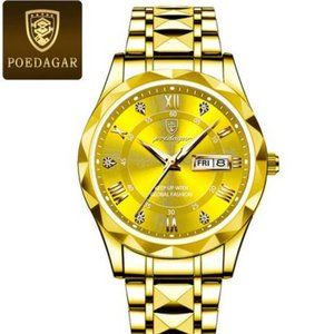POEDAGAR Top Brand Luxury Man Wristwatch Waterproof